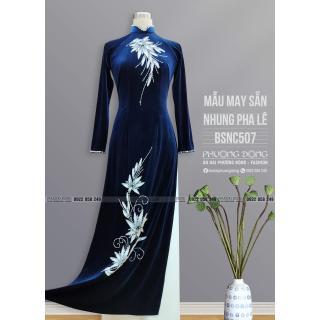 Áo Dài Bà Sui Nhung Đính Đá Pha Lê BSNC507 Áo Dài Bà Sui Nhung Đính Đá Pha Lê BSNC507